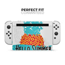 Retro Hello Summer Pineapple v2 // Skin Decal Wrap Kit for Nintendo Switch Console & Dock, Joy-Cons, Pro Controller, Lite, 3DS XL, 2DS XL, DSi, or Wii - Vinyl Skin Wrap for Nintendo Switch 2, OLED, Lite, Pro Controller, Wii & Classic Handhelds