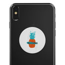 Retro Hello Summer Pineapple v2 - Skin Kit for PopSockets and other Smartphone Extendable Grips & Stands