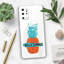 Retro Hello Summer Pineapple v2 - Premium Vinyl Skin Decal for Samsung Galaxy S25 Ultra, S24, S23, S22 & All Galaxy S Models