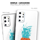 Retro Hello Summer Pineapple v2 - Premium Vinyl Skin Decal for Samsung Galaxy S25 Ultra, S24, S23, S22 & All Galaxy S Models