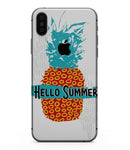 Retro Hello Summer Pineapple v2 - iPhone XS MAX, XS/X, 8/8+, 7/7+, 5/5S/SE Skin-Kit (All iPhones Available)