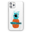 Retro Hello Summer Pineapple v2 - Protective Skin Wrap & Decal – Compatible with iPhone SE to iPhone 17 Pro Max (All Models)