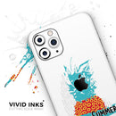Retro Hello Summer Pineapple v2 - Protective Skin Wrap & Decal – Compatible with iPhone SE to iPhone 17 Pro Max (All Models)