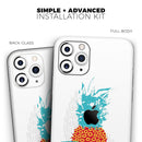 Retro Hello Summer Pineapple v2 - Protective Skin Wrap & Decal – Compatible with iPhone SE to iPhone 17 Pro Max (All Models)