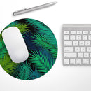 Retro Summer Jungle v1// WaterProof Rubber Foam Backed Anti-Slip Mouse Pad for Home Work Office or Gaming Computer Desk