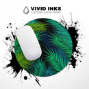 Retro Summer Jungle v1// WaterProof Rubber Foam Backed Anti-Slip Mouse Pad for Home Work Office or Gaming Computer Desk