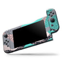 Retro Summer Mint and Coral // Skin Decal Wrap Kit for Nintendo Switch Console & Dock, Joy-Cons, Pro Controller, Lite, 3DS XL, 2DS XL, DSi, or Wii - Vinyl Skin Wrap for Nintendo Switch 2, OLED, Lite, Pro Controller, Wii & Classic Handhelds
