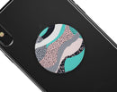 Retro Summer Mint and Coral - Skin Kit for PopSockets and other Smartphone Extendable Grips & Stands