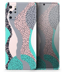 Retro Summer Mint and Coral - Premium Vinyl Skin Decal for Samsung Galaxy S25 Ultra, S24, S23, S22 & All Galaxy S Models
