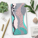 Retro Summer Mint and Coral - Premium Vinyl Skin Decal for Samsung Galaxy S25 Ultra, S24, S23, S22 & All Galaxy S Models