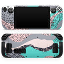 Retro Summer Mint and Coral // Vinyl Skin Wrap for Steam Deck OLED & Steam Deck (LCD) — Soft Matte or Ultra Gloss