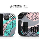 Retro Summer Mint and Coral // Vinyl Skin Wrap for Steam Deck OLED & Steam Deck (LCD) — Soft Matte or Ultra Gloss