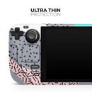 Retro Summer Mint and Coral // Vinyl Skin Wrap for Steam Deck OLED & Steam Deck (LCD) — Soft Matte or Ultra Gloss