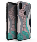 Retro Summer Mint and Coral - iPhone XS MAX, XS/X, 8/8+, 7/7+, 5/5S/SE Skin-Kit (All iPhones Available)