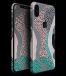 Retro Summer Mint and Coral - iPhone XS MAX, XS/X, 8/8+, 7/7+, 5/5S/SE Skin-Kit (All iPhones Available)