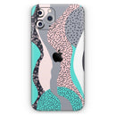 Retro Summer Mint and Coral - Protective Skin Wrap & Decal – Compatible with iPhone SE to iPhone 17 Pro Max (All Models)