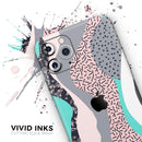 Retro Summer Mint and Coral - Protective Skin Wrap & Decal – Compatible with iPhone SE to iPhone 17 Pro Max (All Models)