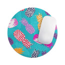 Retro Summer Pineapple v1// WaterProof Rubber Foam Backed Anti-Slip Mouse Pad for Home Work Office or Gaming Computer Desk