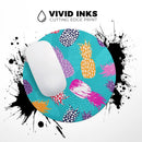 Retro Summer Pineapple v1// WaterProof Rubber Foam Backed Anti-Slip Mouse Pad for Home Work Office or Gaming Computer Desk
