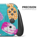 Retro Summer Pineapple v1 // Skin Decal Wrap Kit for Nintendo Switch Console & Dock, Joy-Cons, Pro Controller, Lite, 3DS XL, 2DS XL, DSi, or Wii - Vinyl Skin Wrap for Nintendo Switch 2, OLED, Lite, Pro Controller, Wii & Classic Handhelds