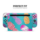 Retro Summer Pineapple v1 // Skin Decal Wrap Kit for Nintendo Switch Console & Dock, Joy-Cons, Pro Controller, Lite, 3DS XL, 2DS XL, DSi, or Wii - Vinyl Skin Wrap for Nintendo Switch 2, OLED, Lite, Pro Controller, Wii & Classic Handhelds