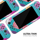 Retro Summer Pineapple v1 // Skin Decal Wrap Kit for Nintendo Switch Console & Dock, Joy-Cons, Pro Controller, Lite, 3DS XL, 2DS XL, DSi, or Wii - Vinyl Skin Wrap for Nintendo Switch 2, OLED, Lite, Pro Controller, Wii & Classic Handhelds