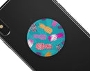 Retro Summer Pineapple v1 - Skin Kit for PopSockets and other Smartphone Extendable Grips & Stands