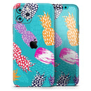 Retro Summer Pineapple v1 - Protective Skin Wrap & Decal – Compatible with iPhone SE to iPhone 17 Pro Max (All Models)