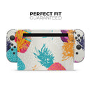 Retro Summer Pineapple v2 // Skin Decal Wrap Kit for Nintendo Switch Console & Dock, Joy-Cons, Pro Controller, Lite, 3DS XL, 2DS XL, DSi, or Wii - Vinyl Skin Wrap for Nintendo Switch 2, OLED, Lite, Pro Controller, Wii & Classic Handhelds