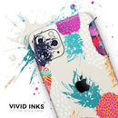 Retro Summer Pineapple v2 - Protective Skin Wrap & Decal – Compatible with iPhone SE to iPhone 17 Pro Max (All Models)