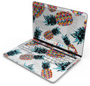 Retro Summer Pineapple v3 - Skin Decal Wrap Kit Compatible with the Apple MacBook Pro, Pro with Touch Bar or Air (11", 12", 13", 15" & 16" - All Versions Available)