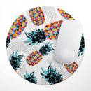 Retro Summer Pineapple v3// WaterProof Rubber Foam Backed Anti-Slip Mouse Pad for Home Work Office or Gaming Computer Desk