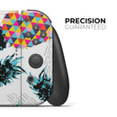 Retro Summer Pineapple v3 // Skin Decal Wrap Kit for Nintendo Switch Console & Dock, Joy-Cons, Pro Controller, Lite, 3DS XL, 2DS XL, DSi, or Wii - Vinyl Skin Wrap for Nintendo Switch 2, OLED, Lite, Pro Controller, Wii & Classic Handhelds