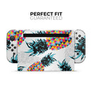 Retro Summer Pineapple v3 // Skin Decal Wrap Kit for Nintendo Switch Console & Dock, Joy-Cons, Pro Controller, Lite, 3DS XL, 2DS XL, DSi, or Wii - Vinyl Skin Wrap for Nintendo Switch 2, OLED, Lite, Pro Controller, Wii & Classic Handhelds
