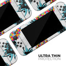 Retro Summer Pineapple v3 // Skin Decal Wrap Kit for Nintendo Switch Console & Dock, Joy-Cons, Pro Controller, Lite, 3DS XL, 2DS XL, DSi, or Wii - Vinyl Skin Wrap for Nintendo Switch 2, OLED, Lite, Pro Controller, Wii & Classic Handhelds