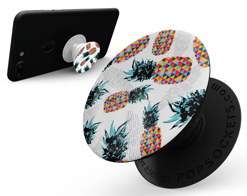 Retro Summer Pineapple v3 - Skin Kit for PopSockets and other Smartphone Extendable Grips & Stands