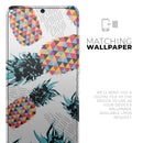 Retro Summer Pineapple v3 - Skin-Kit for the Samsung Galaxy S-Series S20, S20 Plus, S20 Ultra , S10 & others (All Galaxy Devices Available)