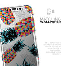 Retro Summer Pineapple v3 - Protective Skin Wrap & Decal – Compatible with iPhone SE to iPhone 17 Pro Max (All Models)