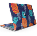 Retro Summer Pineapple v4 - Skin Decal Wrap Kit Compatible with the Apple MacBook Pro, Pro with Touch Bar or Air (11", 12", 13", 15" & 16" - All Versions Available)