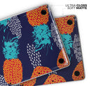 Retro Summer Pineapple v4 - Skin Decal Wrap Kit Compatible with the Apple MacBook Pro, Pro with Touch Bar or Air (11", 12", 13", 15" & 16" - All Versions Available)