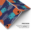 Retro Summer Pineapple v4 - Skin Decal Wrap Kit Compatible with the Apple MacBook Pro, Pro with Touch Bar or Air (11", 12", 13", 15" & 16" - All Versions Available)