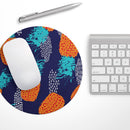 Retro Summer Pineapple v4// WaterProof Rubber Foam Backed Anti-Slip Mouse Pad for Home Work Office or Gaming Computer Desk