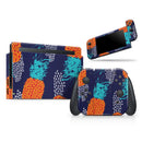 Retro Summer Pineapple v4 // Skin Decal Wrap Kit for Nintendo Switch Console & Dock, Joy-Cons, Pro Controller, Lite, 3DS XL, 2DS XL, DSi, or Wii - Vinyl Skin Wrap for Nintendo Switch 2, OLED, Lite, Pro Controller, Wii & Classic Handhelds