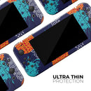 Retro Summer Pineapple v4 // Skin Decal Wrap Kit for Nintendo Switch Console & Dock, Joy-Cons, Pro Controller, Lite, 3DS XL, 2DS XL, DSi, or Wii - Vinyl Skin Wrap for Nintendo Switch 2, OLED, Lite, Pro Controller, Wii & Classic Handhelds