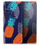 Retro Summer Pineapple v4 - Premium Vinyl Skin Decal for Samsung Galaxy S25 Ultra, S24, S23, S22 & All Galaxy S Models