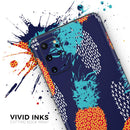 Retro Summer Pineapple v4 - Premium Vinyl Skin Decal for Samsung Galaxy S25 Ultra, S24, S23, S22 & All Galaxy S Models