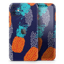 Retro Summer Pineapple v4 - Protective Skin Wrap & Decal – Compatible with iPhone SE to iPhone 17 Pro Max (All Models)