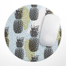 Retro Summer Pineapple v5// WaterProof Rubber Foam Backed Anti-Slip Mouse Pad for Home Work Office or Gaming Computer Desk