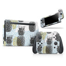 Retro Summer Pineapple v5 // Skin Decal Wrap Kit for Nintendo Switch Console & Dock, Joy-Cons, Pro Controller, Lite, 3DS XL, 2DS XL, DSi, or Wii - Vinyl Skin Wrap for Nintendo Switch 2, OLED, Lite, Pro Controller, Wii & Classic Handhelds