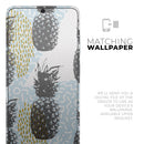 Retro Summer Pineapple v5 - Premium Vinyl Skin Decal for Samsung Galaxy S25 Ultra, S24, S23, S22 & All Galaxy S Models